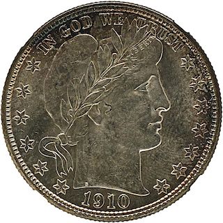U.S. 1910-S BARBER 50C COIN