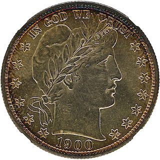 U.S. 1900 BARBER 50C COIN