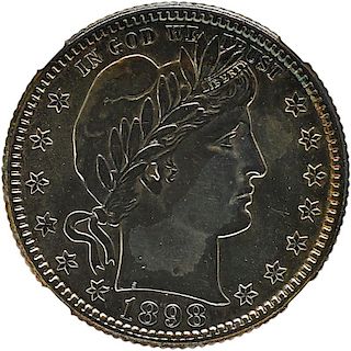 U.S. 1898-O BARBER 25C COIN