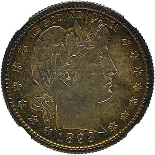U.S. 1893-S BARBER 25C COIN