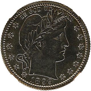 U.S. 1899-O BARBER 25C COIN