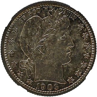 U.S. 1903-S BARBER 25C COIN