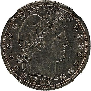 U.S. 1902-O BARBER 25C COIN