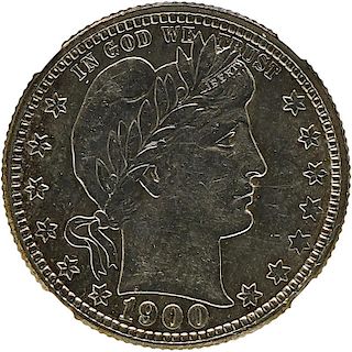 U.S. 1900-O BARBER 25C COIN