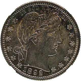 U.S. 1892-S BARBER 25C COIN