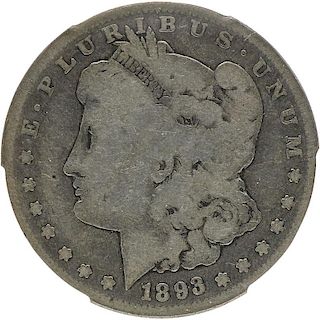 U.S. 1893-S MORGAN $1 COIN