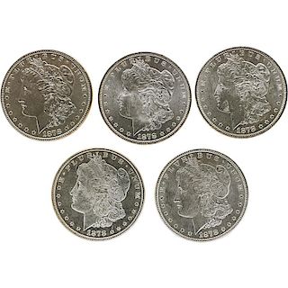 SET OF U.S. 1878 MORGAN $1 COINS