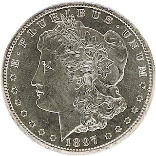 U.S. 1897-S MORGAN $1 COIN