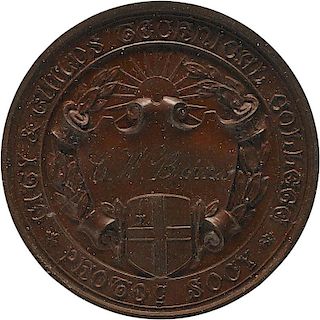 1891 BRONZE CITY & GUILDS TECHNICAL COLLEGE MEDAL