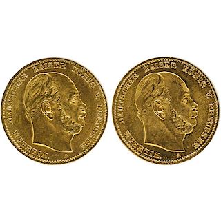 GERMAN 10 MARK GOLD COINS