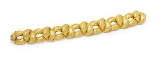 An 18 Karat Yellow Gold Bracelet, 71.00 dwts