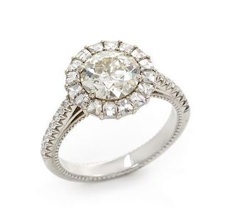 An 18 Karat White Gold and Diamond 'Ring of Fire' Ring, Bez Ambar, 3.90 dwts.