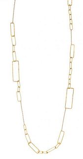 An 22 Karat Yellow Gold 'Modern Link' Necklace, Rosanne Pugliese, 9.20 dwts.