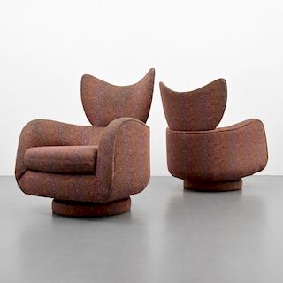 Pair of Vladimir Kagan Lounge Chairs