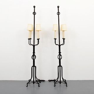 Large Floor Lamps, Manner of Tommi Parzinger
