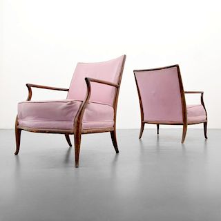 Pair of T. H. Robsjohn - Gibbings Lounge Chairs