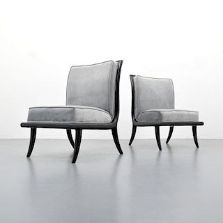 Slipper Chairs, Manner of T.H. Robsjohn-Gibbings
