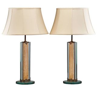 FONTANA ARTE Pair of table lamps
