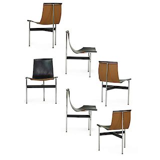 KATAVALOS, ETC Set of six T-chairs