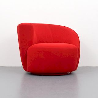 Vladimir Kagan CORKSCREW Swivel Lounge Chair