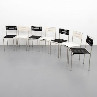 Giandomenico Belotti GREEN GEMINI Chairs, Set of 7