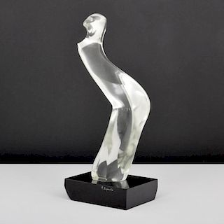 Pino Signoretto Abstract Glass Sculpture
