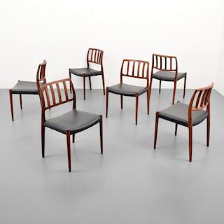 Niels O. Moller Rosewood Dining Chairs, Set of 6