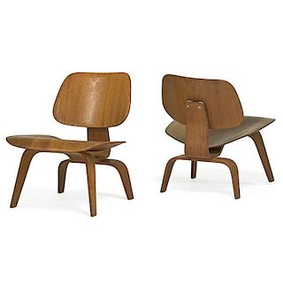 CHARLES AND RAY EAMES Pair of pre-production LCW's
