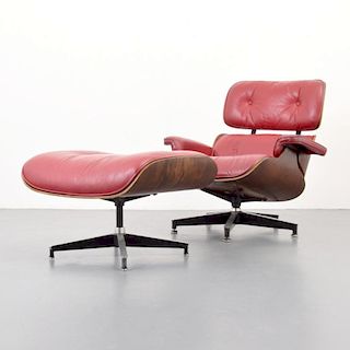 Charles & Ray Eames Rosewood Lounge Chair & Ottoman