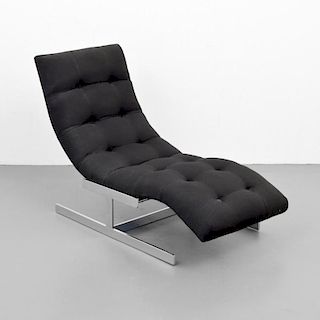 Chaise Lounge Chair, Manner of Milo Baughman