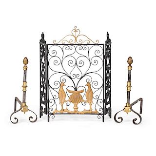 WROUGHT IRON FIREPLACE ACCESSORIES