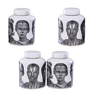 GINGER JARS IN THE STYLE OF FORNASETTI