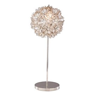 CONTEMPORARY MICA SHELL TOPIARY LAMP