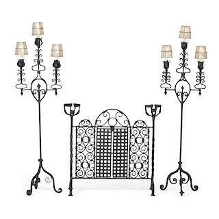 WROUGHT IRON FIREPLACE ACCESSORIES