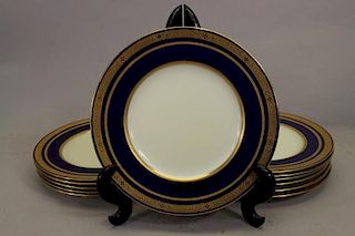 (12) Tiffany & Co. Gilt Porcelain Dishes