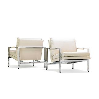 MILO BAUGHMAN; THAYER COGGIN Pr. lounge chairs