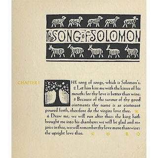 WHARTON ESHERICK Book, "Song of Solomon"