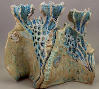 Modern Ceramic "Under the Sea" Signed Scultpure