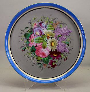 Large Hand Painted Porcelain Serving Tray