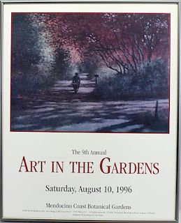 "Art in the Gardens" Framed Poster