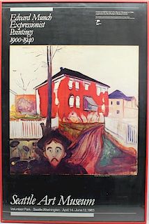 "Edvard Munch Seattle Art Museum" Framed Poster