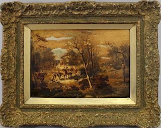 D. Woolstenholme 1817 Hunt Scene, Ex Christie's