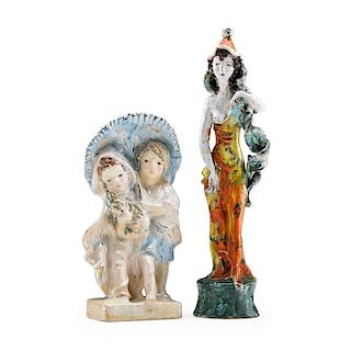 SUSI SINGER Two glazed ceramic sculptures