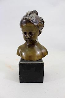 Antique Bronze Bust of a Woman
