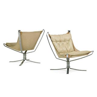 SIGURD RESELL Pair of Falcon lounge chairs