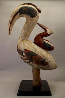 Large Baga Culture Bird Figure