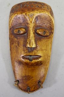 Carved African Hand Mask