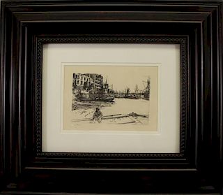 "Eagle Wharf" James Whistler (1834 - 1903)