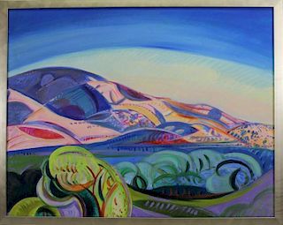 Mount Diablo California,June 2001 Painting. Signed