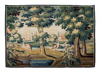 An Aubusson Tapestry 80 x 103 inches.